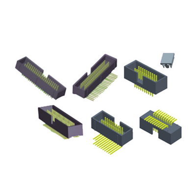 Black Waterproof 10 Pin Box Header Dual Row 2.54mm Pitch H8.8