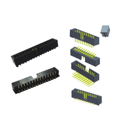 Black Waterproof 10 Pin Box Header Dual Row 2.54mm Pitch H8.8