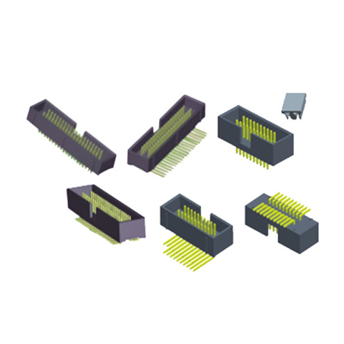 Black Waterproof 10 Pin Box Header Dual Row 2.54mm Pitch H8.8