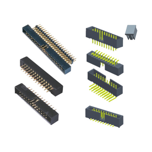 Black Waterproof 10 Pin Box Header Dual Row 2.54mm Pitch H8.8